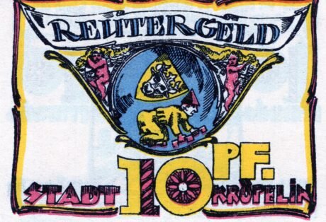 Реверс банкноты 10 fenigów (Niemcy) 1922