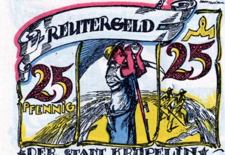 Реверс банкноты 25 fenigów (Niemcy) 1922