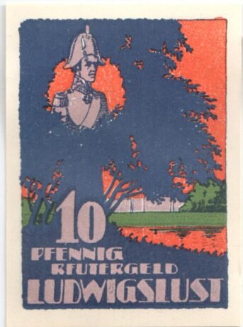 Реверс банкноты 10 fenigów (Niemcy)