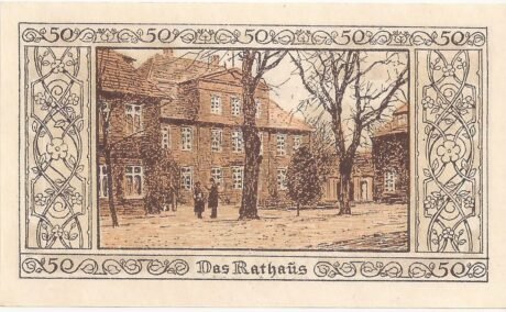 Реверс банкноты 50 fenigów (Niemcy) 1922