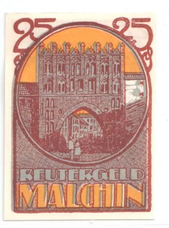 Реверс банкноты 25 fenigów (Niemcy)