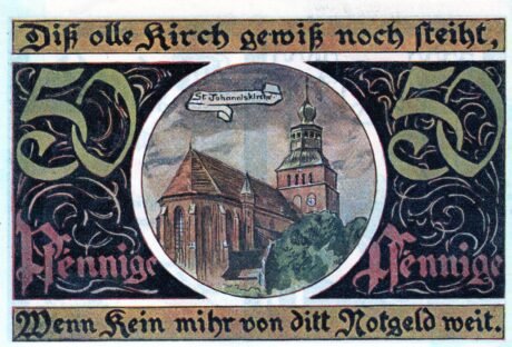 Реверс банкноты 50 fenigów (Niemcy) 1922