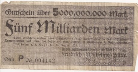 Аверс банкноты 5 000 000 000 marek (Niemcy) 1923