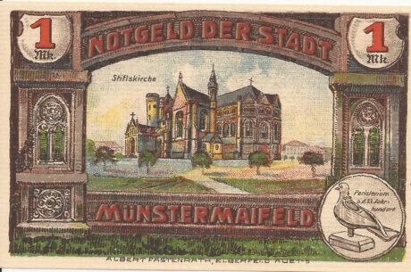 Реверс банкноты 1 marka (Niemcy) 1921