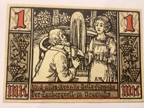 Реверс банкноты 1 marka (Niemcy) 1922