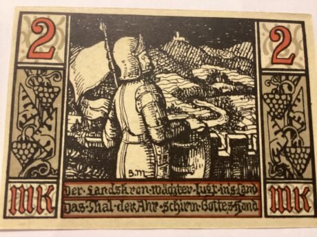 Реверс банкноты 2 marki (Niemcy) 1922