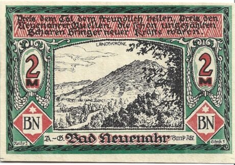 Реверс банкноты 2 marki (Niemcy) 1922