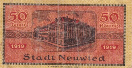 Реверс банкноты 50 fenigów (Niemcy) 1919