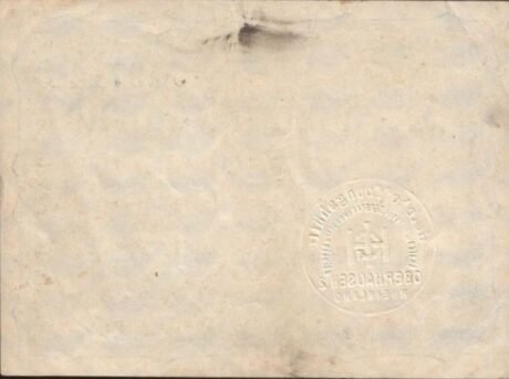 Реверс банкноты 300000 marks Gutehoffnungshütte (Germany) 1923