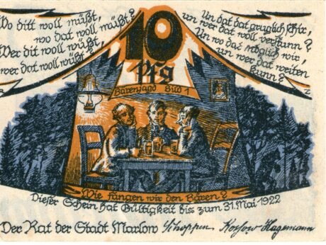 Аверс банкноты 10 пфеннигов (Германия)