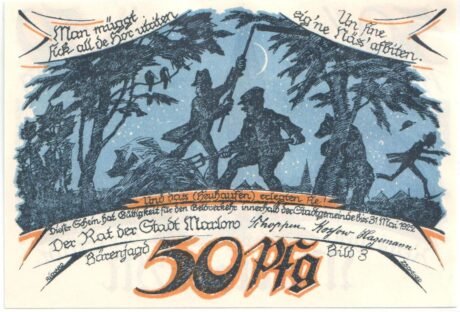 Аверс банкноты 50 fenigów (Niemcy)