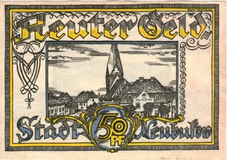 Реверс банкноты 50 fenigów (Niemcy) 1922