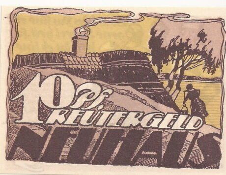 Реверс банкноты 10 fenigów (Niemcy) 1922