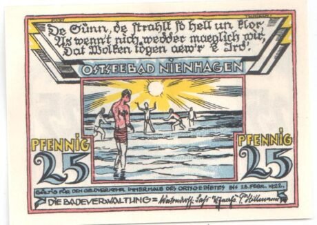 Аверс банкноты 25 fenigów (Niemcy)