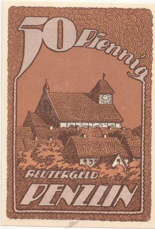 Реверс банкноты 50 fenigów (Niemcy) 1922