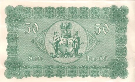 Реверс банкноты 50 marek (Niemcy) 1918