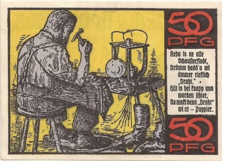 Реверс банкноты 50 fenigów (Niemcy) 1921