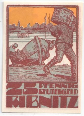 Реверс банкноты 25 fenigów (Niemcy) 1922