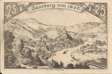 Реверс банкноты 25 fenigów (Niemcy) 1920