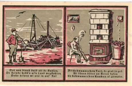 Реверс банкноты 25 fenigów (Niemcy)