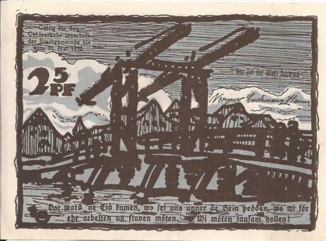 Аверс банкноты 25 fenigów (Niemcy) 1922