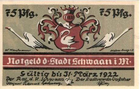 Аверс банкноты 75 пфеннигов (Германия)