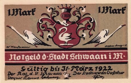 Аверс банкноты 1 марка (Германия)