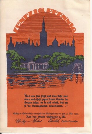 Аверс банкноты 50 fenigów (Niemcy) 1922