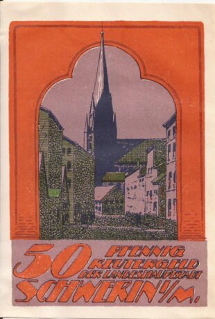 Реверс банкноты 50 fenigów (Niemcy) 1922