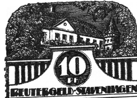 Реверс банкноты 10 fenigów (Niemcy) 1921