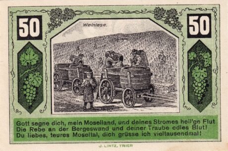 Реверс банкноты 50 fenigów Verein für Handel und Gewerbe (Niemcy) 1921