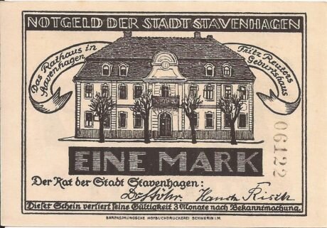 Аверс банкноты 1 marka (Niemcy)