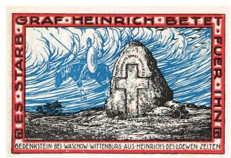 Реверс банкноты 199 fenigów (Niemcy) 1922