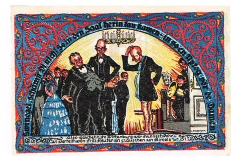 Реверс банкноты 299 fenigów (Niemcy) 1922