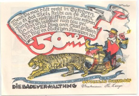 Аверс банкноты 50 fenigów (Niemcy)