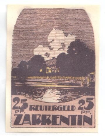 Реверс банкноты 25 fenigów (Niemcy)