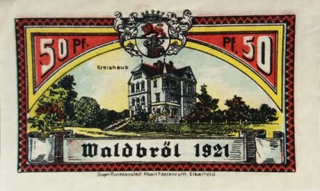 Реверс банкноты 50 fenigów (Niemcy) 1921