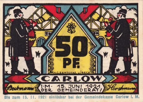 Аверс банкноты 50 пфеннигов (Германия) 1921 года