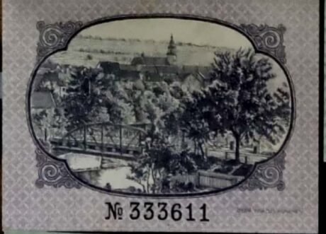 Реверс банкноты 25 fenigów (Niemcy) 1920