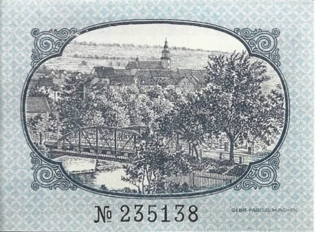 Реверс банкноты 50 fenigów (Niemcy) 1920