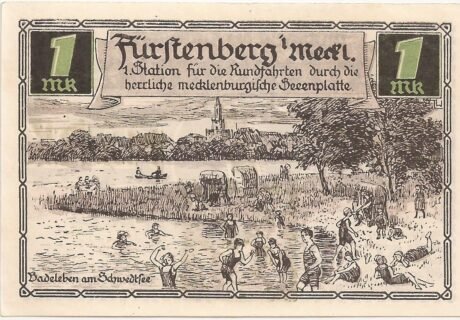 Реверс банкноты 1 marka (Niemcy) 1921