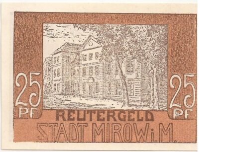 Реверс банкноты 25 fenigów (Niemcy)