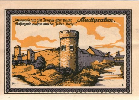 Реверс банкноты 50 fenigów (Niemcy) 1921