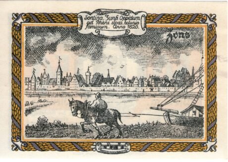 Реверс банкноты 50 fenigów (Niemcy) 1921