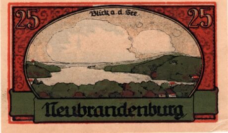 Реверс банкноты 25 fenigów (Niemcy) 1921