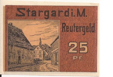 Аверс банкноты 25 fenigów (Niemcy) 1922