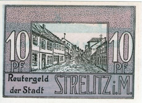 Реверс банкноты 10 fenigów (Niemcy)