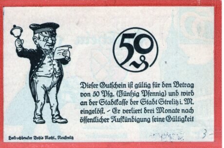 Реверс банкноты 50 fenigów (Niemcy) 1921