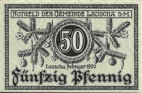 Аверс банкноты 50 fenigów (Niemcy) 1920