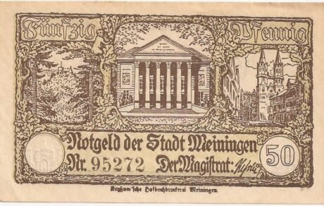 Аверс банкноты 50 fenigów (Niemcy) 1918